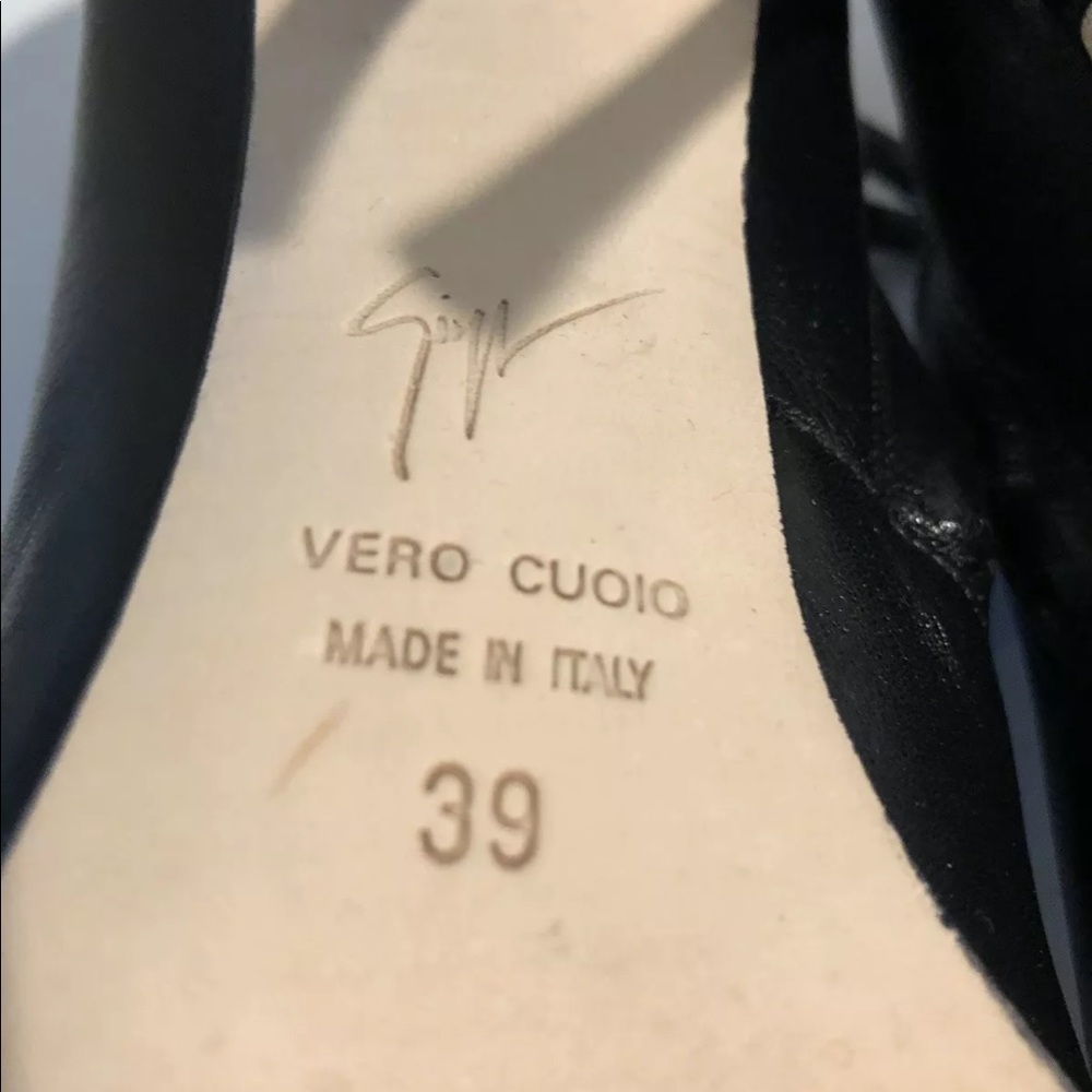 SOLD! Giuseppe Zanotti Leather Ankle Boots US 8-8.5 Eu39 - Picture 8 of 11